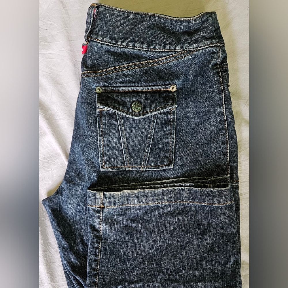 IZOD Womens Vintage Snap Pocket Jeans 14